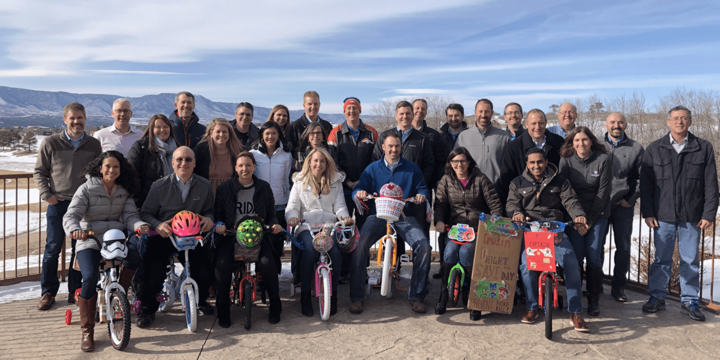 Revgen Team building donating to children