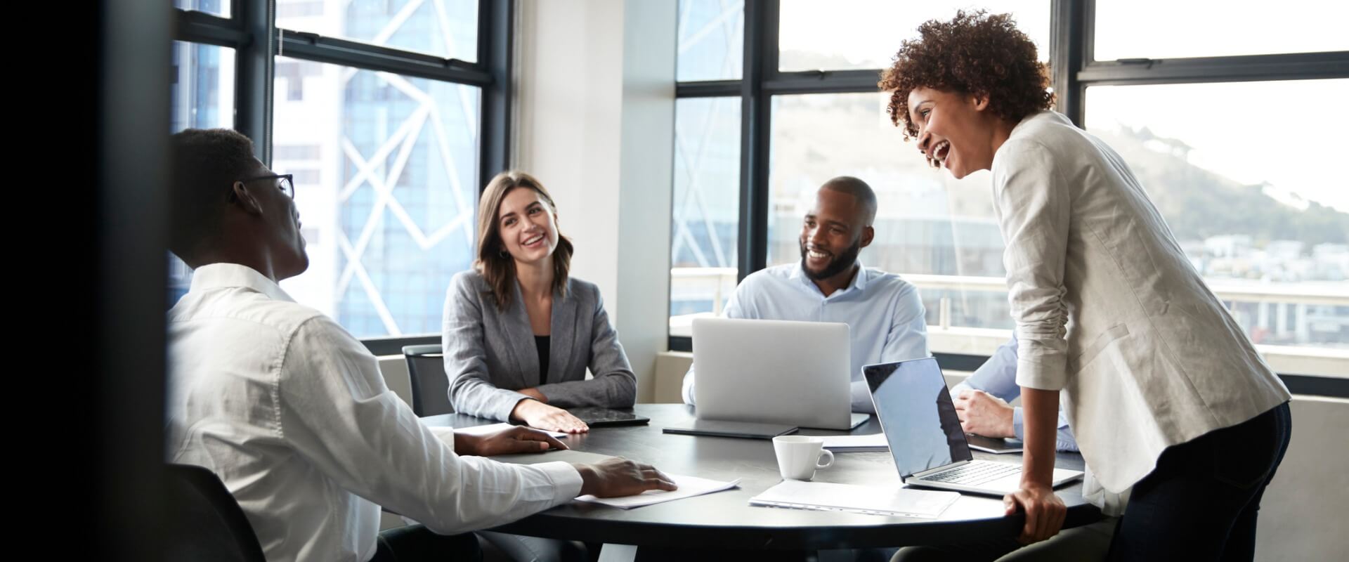 People meeting in a conference room
