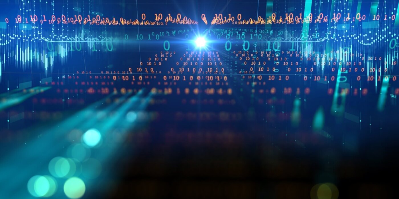 big data futuristic visualization abstract illustration
