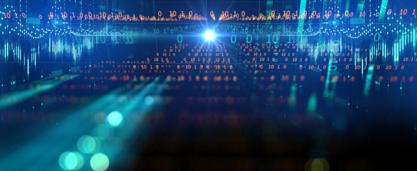 big data futuristic visualization abstract illustration