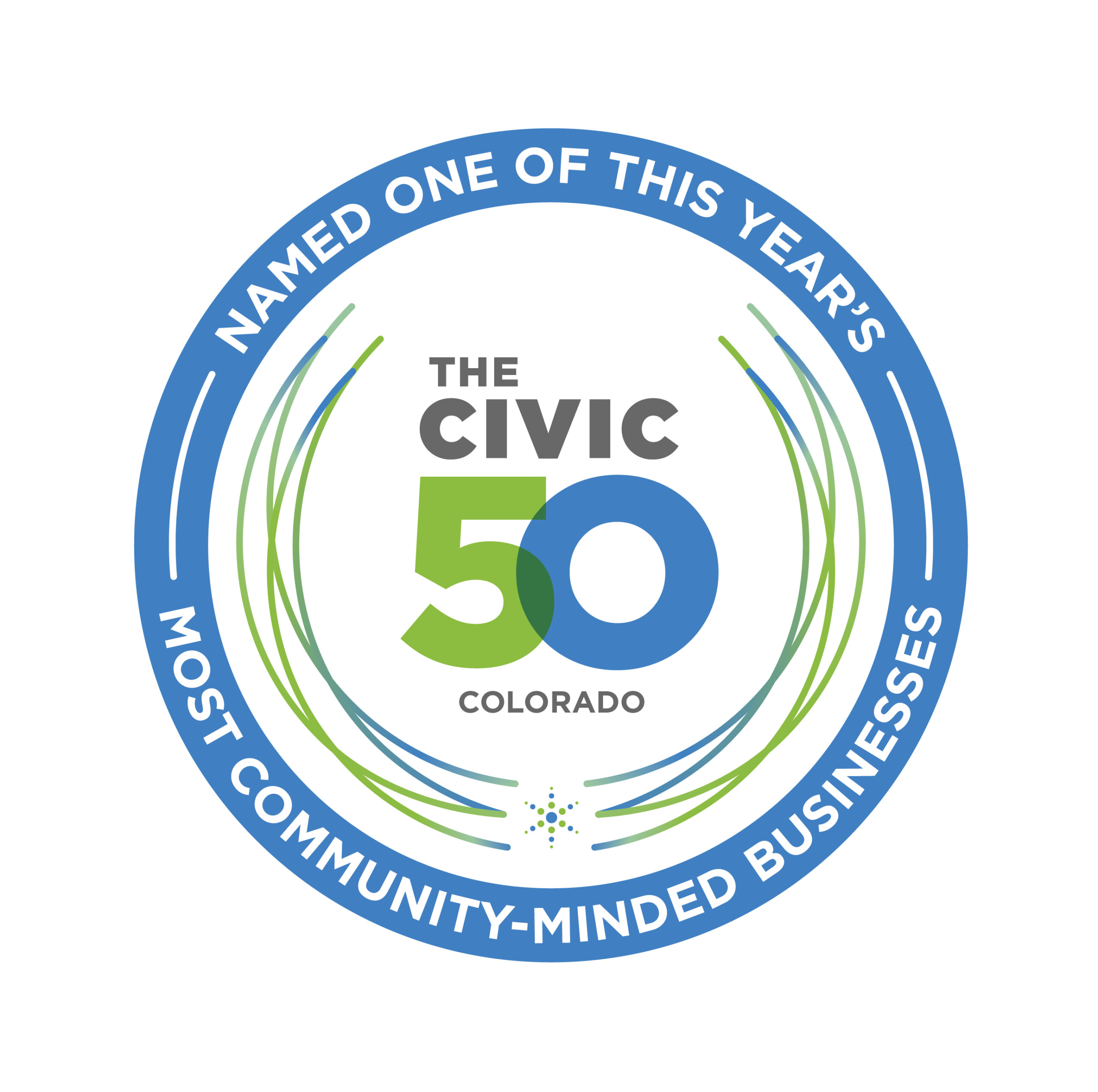The Civic 50 Colorado badge