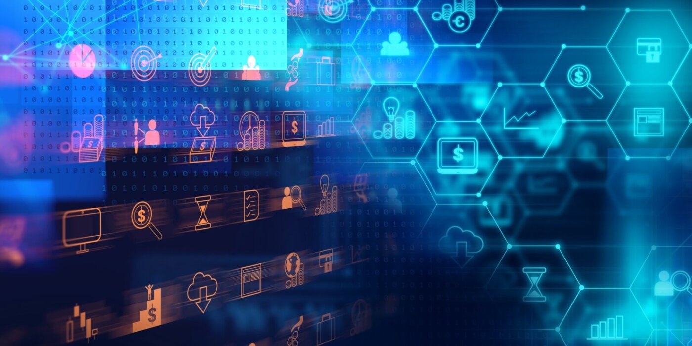 Icons within a honeycomb