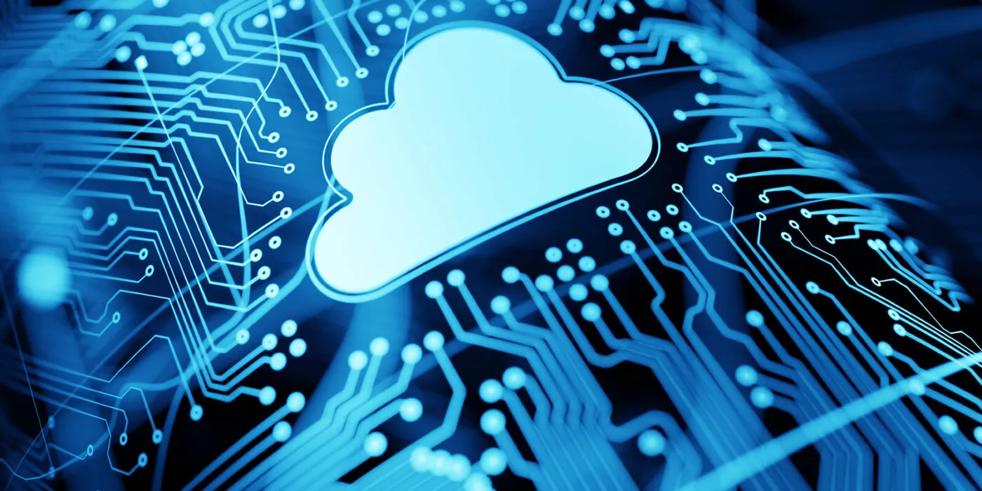 Stock photo of the clous and data transfer