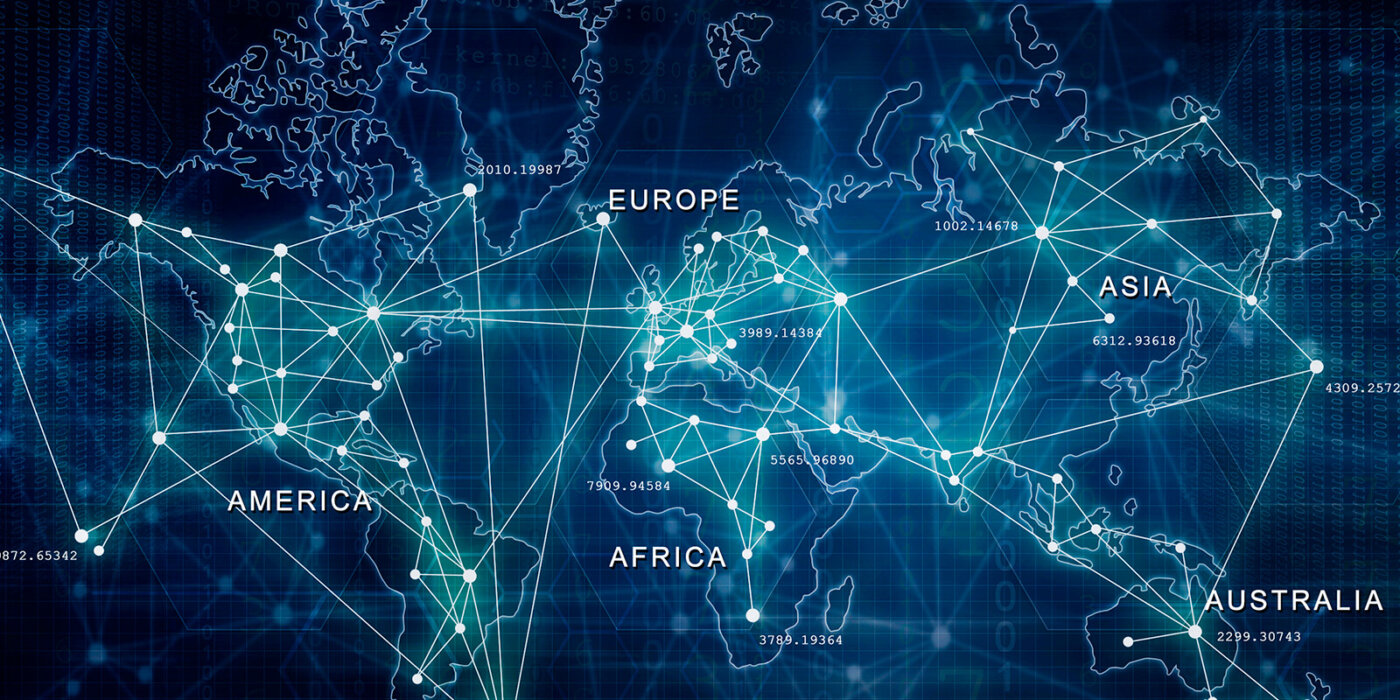 Data Map of the connected globe