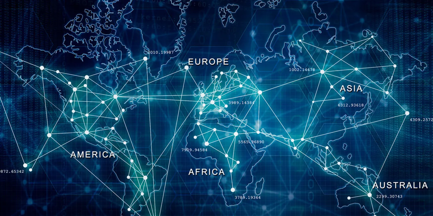 Data Map of the connected globe