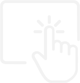 icon of finger clicking on tablet