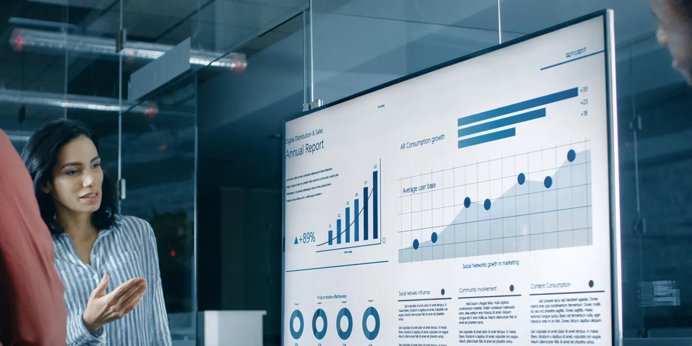 A collection of data on a computer screen