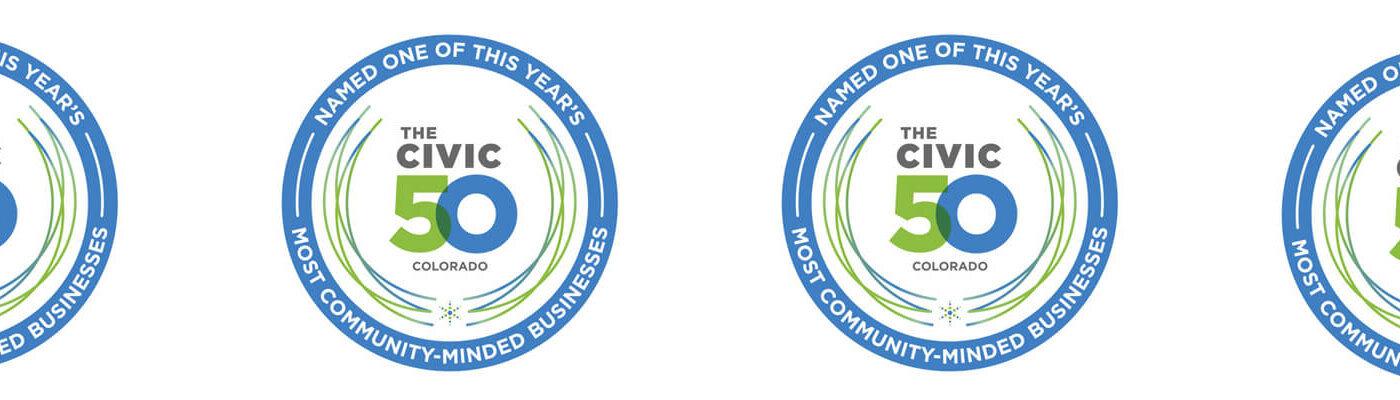 Header image of 4 Civic 50 Colorado logos to celebrate being named an honoree for a 4th year