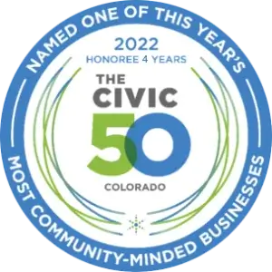 The Civic 50 Colorado badge