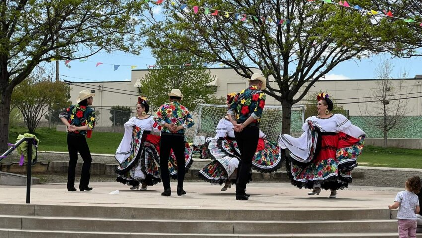 Dancers perform as part of the festivities for Valverde Elementary's Día del Niño where RevGeners volunteered.
